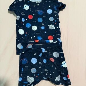 GAP Navy Blue Space-Themed Toddler pajamas